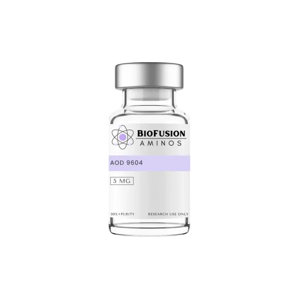 AOD 9604 (5MG) HGH fragment research peptide vial — BioFusion Aminos